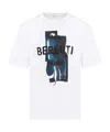 Berluti Optic White Printed Cotton T-shirt In White