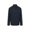 Berluti Mulberry Silk Long-sleeved Shirt In Blue