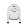 Berluti Logo Print Crewneck Sweatshirt In White