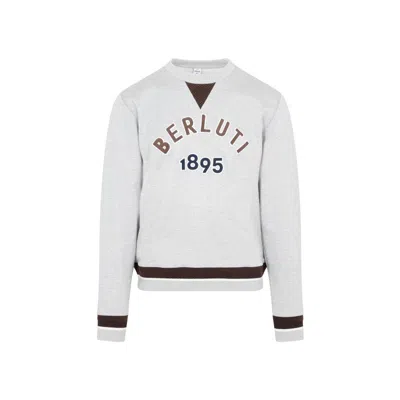 Berluti Silver Grey Cotton Sweatshirt