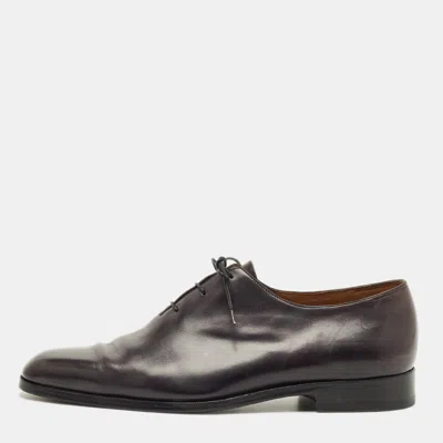 Pre-owned Berluti Size 43.5 Black Leather Derby