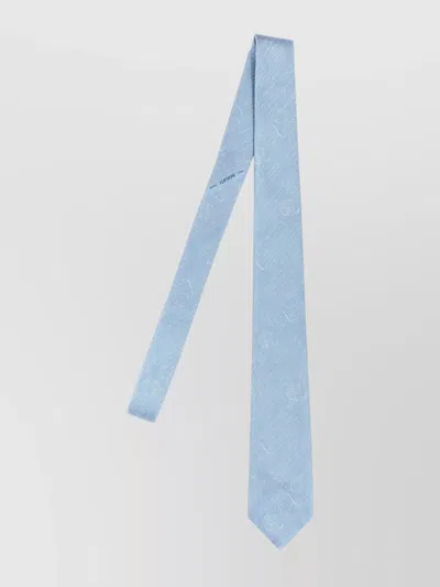 Berluti Jacquard Scritto Silk Tie In Blue