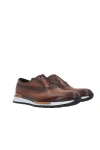 Berluti Fast Track Venezia Leather Sneakers In Mahogany