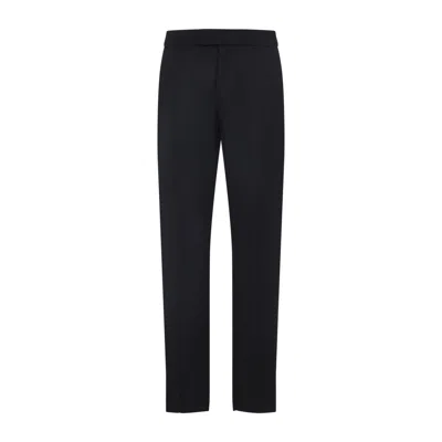 Berluti Soft Wool Tailored Trousers In Black