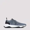 Berluti Stone Denim Mesh Sneakers In Blue