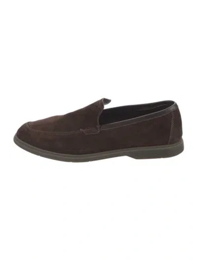 Pre-owned Berluti Suede Dress Loafers In Brown