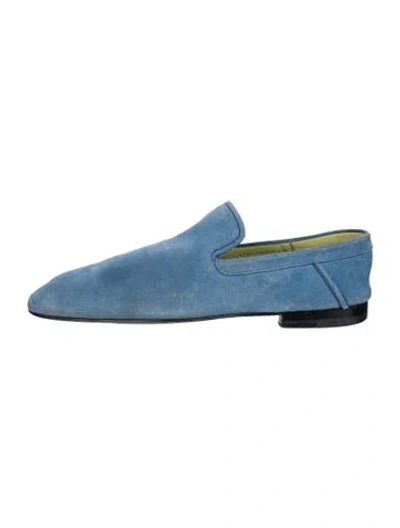 Pre-owned Berluti Suede Loafers In Blue