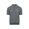 Berluti Scritto Wool Polo T-shirt In Gray