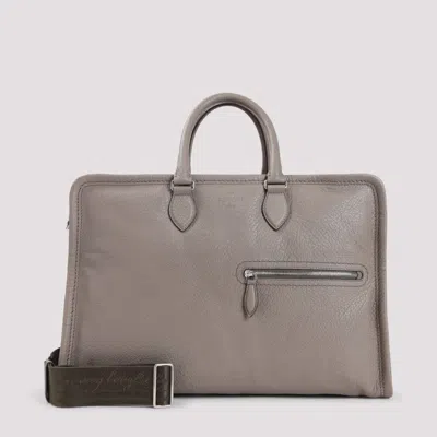 Berluti Taupe Overnight Duffle Bag In Brown