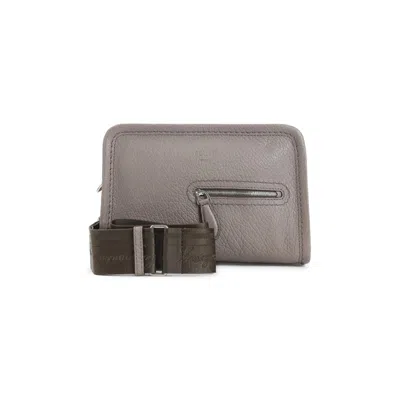 Berluti Textured Leather Zippered Bag With Detachable Strap In Gray