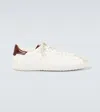Berluti Trainer Leather Sneakers With Logo Engraving In White