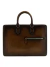 Berluti Briefcase Bag Featuring Adjustable Strap In Brown