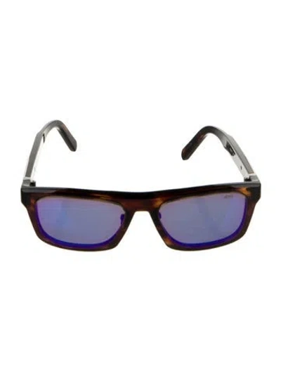 Pre-owned Berluti Wayfarer Tinted Sunglasses In Brown