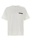 Berluti Leather-trim Crewneck T-shirt In White