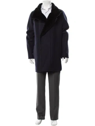 Pre-owned Berluti Wool Coat W/ Tags In Blue