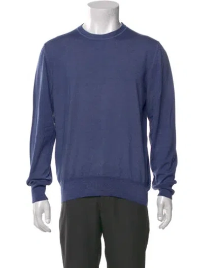 Pre-owned Berluti Wool Crew Neck Pullover In Blue