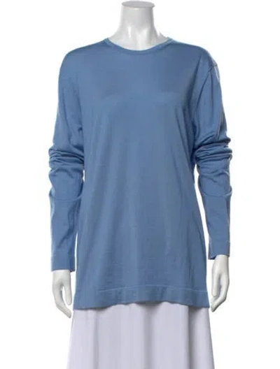 Pre-owned Berluti Wool Crew Neck Pullover In Blue