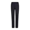 Berluti Straight Leg Wool Blend Pants With Elastic Waistband In Blue
