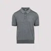 Berluti Scritto Wool Polo T-shirt In Gray