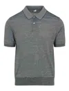 Berluti Scritto Wool Polo T-shirt In Gray