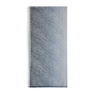 Berluti Wool-silk Blend Scarf In Gray
