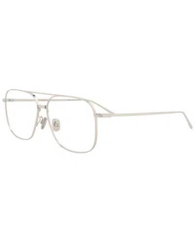 Berlutti Men's 56mm Optical Frames In Silver