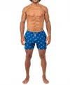 Bermies Miami Swim Trunk In Blue In Blue