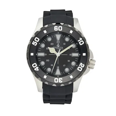 Bermuda Watch Company Bermuda Watch Co Shelly Bay Smart Light Black & Silver Watch Mens