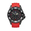 Bermuda Watch Company Bermuda Watch Co Shelly Bay Smart Light Red & Black Watch Mens In Red