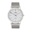 Bermuda Watch Company Hugo Schwarze Theodore Silver Navy & Black Slim Interchangeable Mens Watch In Multi