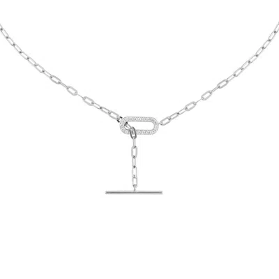 Bermuda Watch Company Women's Annie Apple Astrid Interlock Sterling Silver Chain Necklace