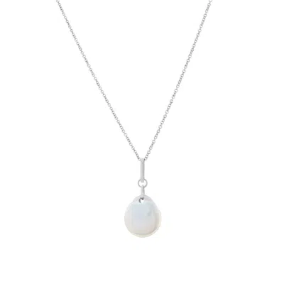 Bermuda Watch Company Women's Annie Apple Cora Sterling Silver Moonstone Charm Pendant Necklace