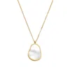 Bermuda Watch Company Women's Annie Apple Hallie Gold Shell Pendant Necklace