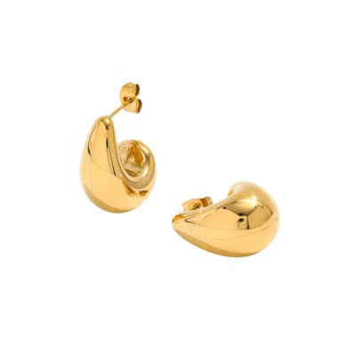 Bermuda Watch Company Women's Annie Apple Leia Dome Gold Earrings
