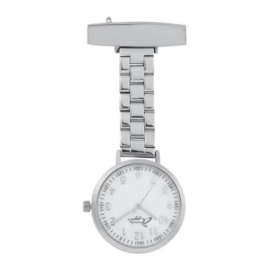 Bermuda Watch Company Women's Annie Apple Meraki Mother Of Pearl & Silver Link Fob 35