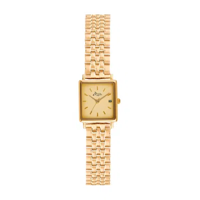 Bermuda Watch Company Women's Annie Apple Quaintrelle Square Gold Link Watch