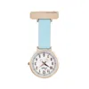 Bermuda Watch Company Women's Annie Apple Rose Gold/pearl/blue Leather Nurse Fob Watch In Blue