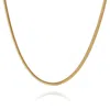 Bermuda Watch Company Women's Annie Apple Tessa Snake Chain Gold Necklace
