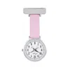Bermuda Watch Company Women's Annie Apple White Silver & Pink Leather Nurse Fob Watch In Pink
