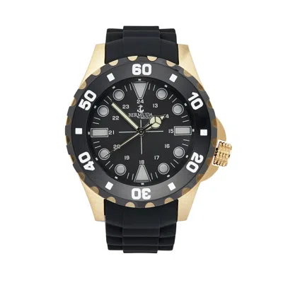 Bermuda Watch Company Women's Bermuda Watch Co Shelly Bay Smart Light Black & Gold Watch Mens