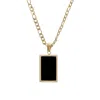 Bermuda Watch Company Women's Gold / Black Annie Apple Quinn Shell Black Onyx Gold Pendant Necklace