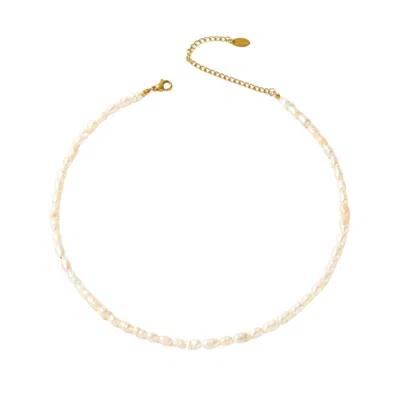 Bermuda Watch Company Women's Gold / Neutrals Annie Apple Maisie Pearl Necklace