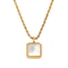 Bermuda Watch Company Women's Gold Zya Pearl Pendant Rope Necklace