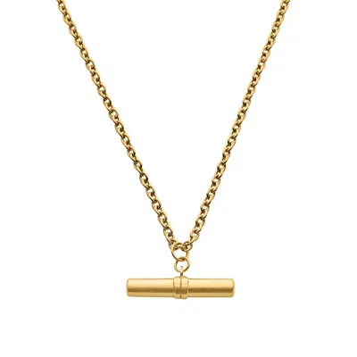 Bermuda Watch Company Women's Maivelle Blair T-bar Cable Chain Necklace - Gold