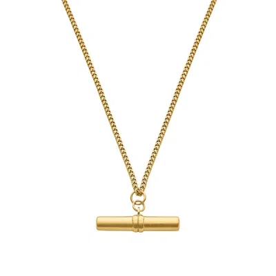 Bermuda Watch Company Women's Maivelle Blair T-bar Curb Chain Necklace - Gold