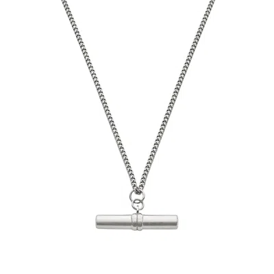 Bermuda Watch Company Women's Maivelle Blair T-bar Curb Chain Necklace - Silver