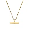 Bermuda Watch Company Women's Maivelle Blair T-bar Rope Chain Necklace - Gold In Gold