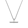 Bermuda Watch Company Women's Maivelle Blair T-bar Rope Chain Necklace - Silver In Silver