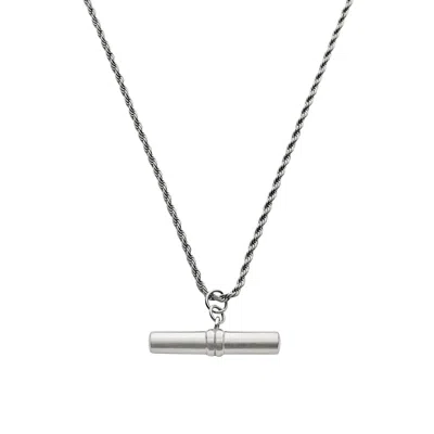 Bermuda Watch Company Women's Maivelle Blair T-bar Rope Chain Necklace - Silver