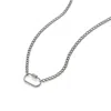 Bermuda Watch Company Women's Maivelle Lexi Carabiner Chain Necklace - Silver In Silver